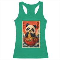 Kawaii Anime Panda Ramen Racerback Tank Top Funny Japanese Noodles Anime Lovers - Wonder Print Shop
