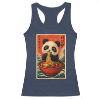 Kawaii Anime Panda Ramen Racerback Tank Top Funny Japanese Noodles Anime Lovers - Wonder Print Shop
