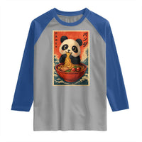 Kawaii Anime Panda Ramen Raglan Shirt Funny Japanese Noodles Anime Lovers - Wonder Print Shop