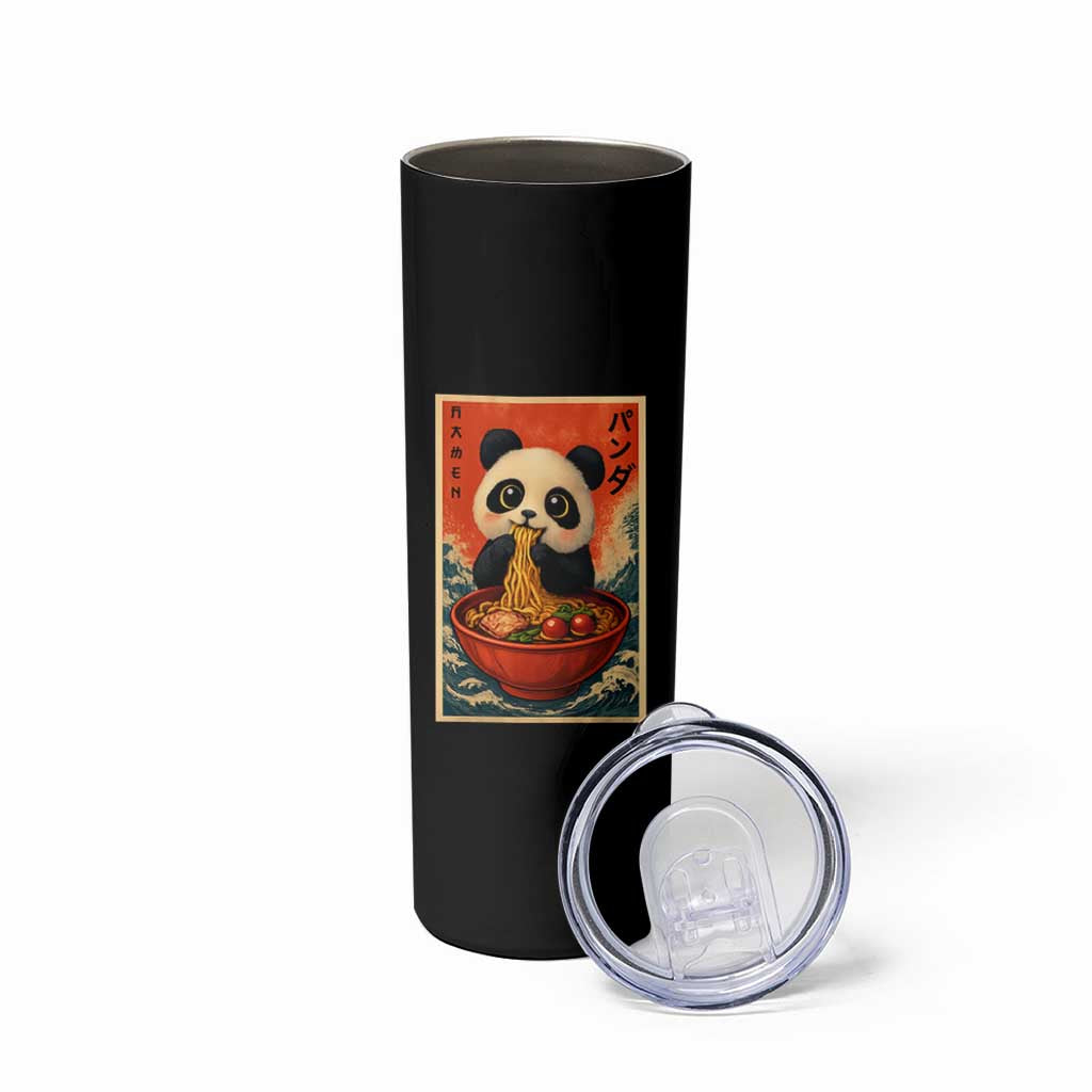 Kawaii Anime Panda Ramen Skinny Tumbler Funny Japanese Noodles Anime Lovers - Wonder Print Shop