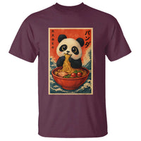 Kawaii Anime Panda Ramen T Shirt Funny Japanese Noodles Anime Lovers - Wonder Print Shop