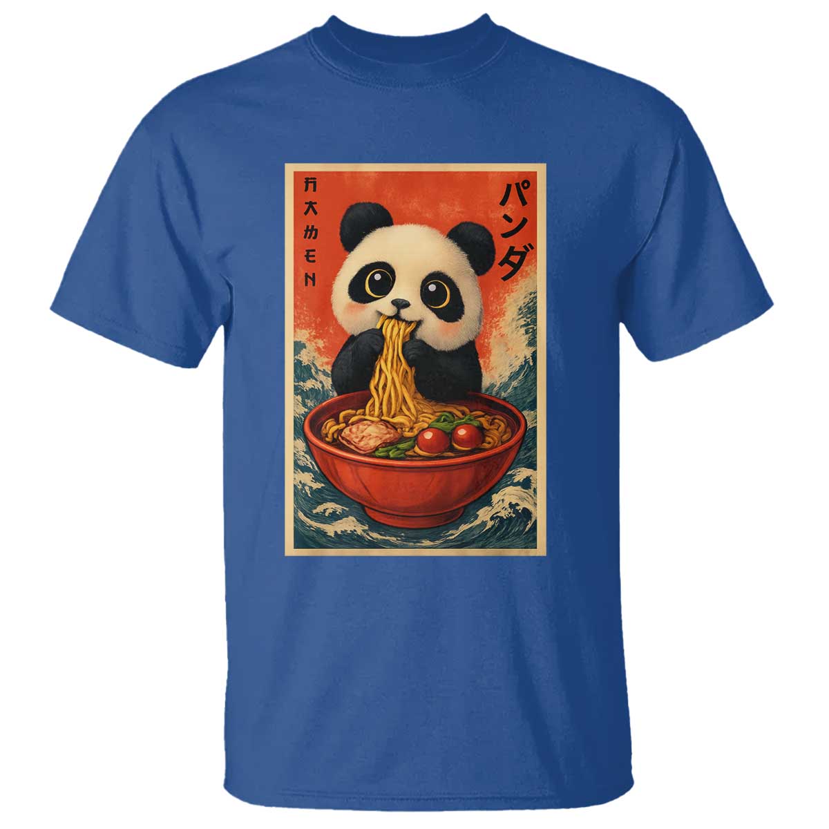 Kawaii Anime Panda Ramen T Shirt Funny Japanese Noodles Anime Lovers - Wonder Print Shop