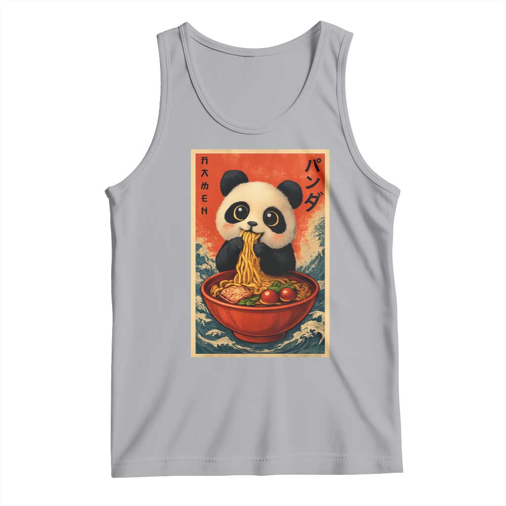 Kawaii Anime Panda Ramen Tank Top Funny Japanese Noodles Anime Lovers - Wonder Print Shop