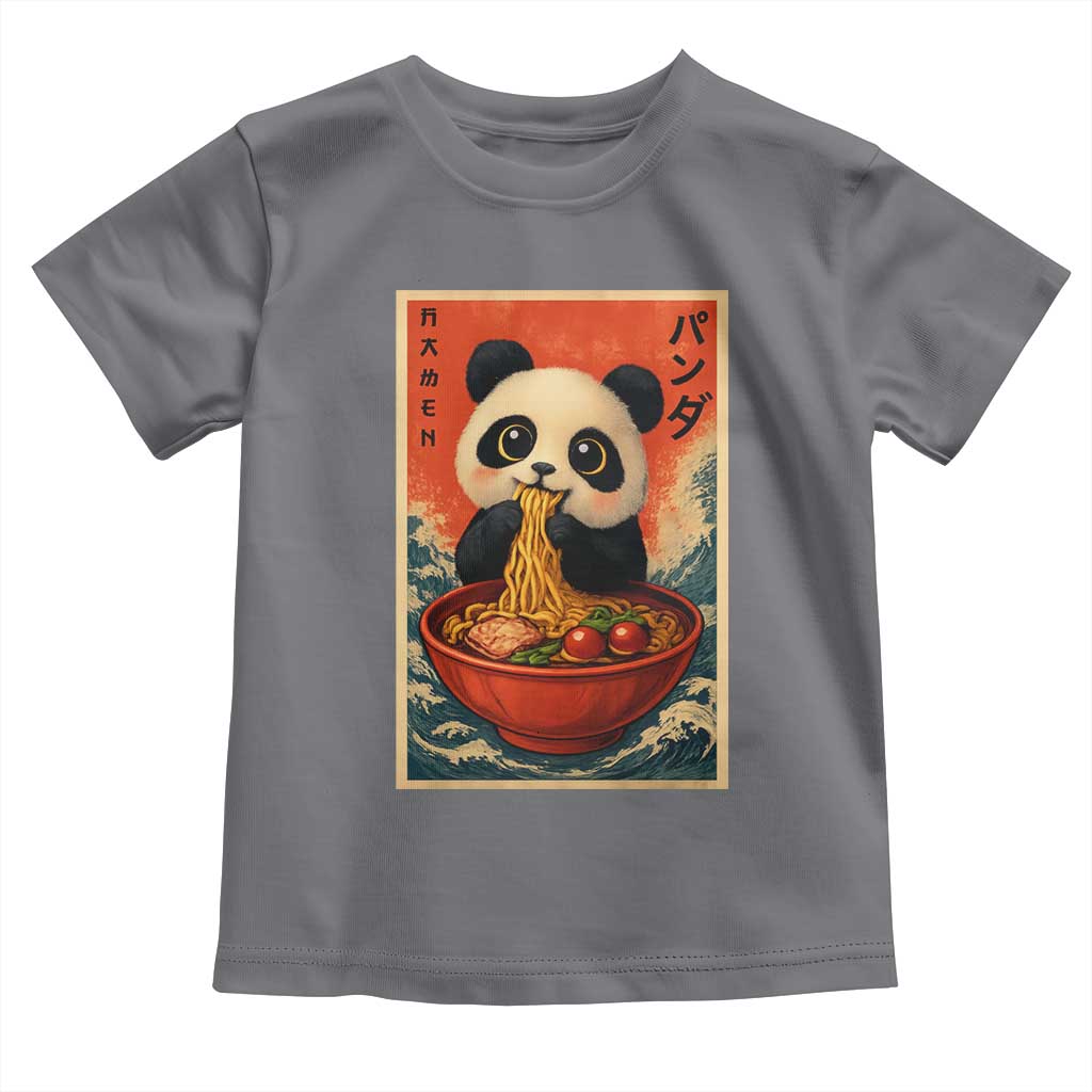 Kawaii Anime Panda Ramen Toddler T Shirt Funny Japanese Noodles Anime Lovers - Wonder Print Shop