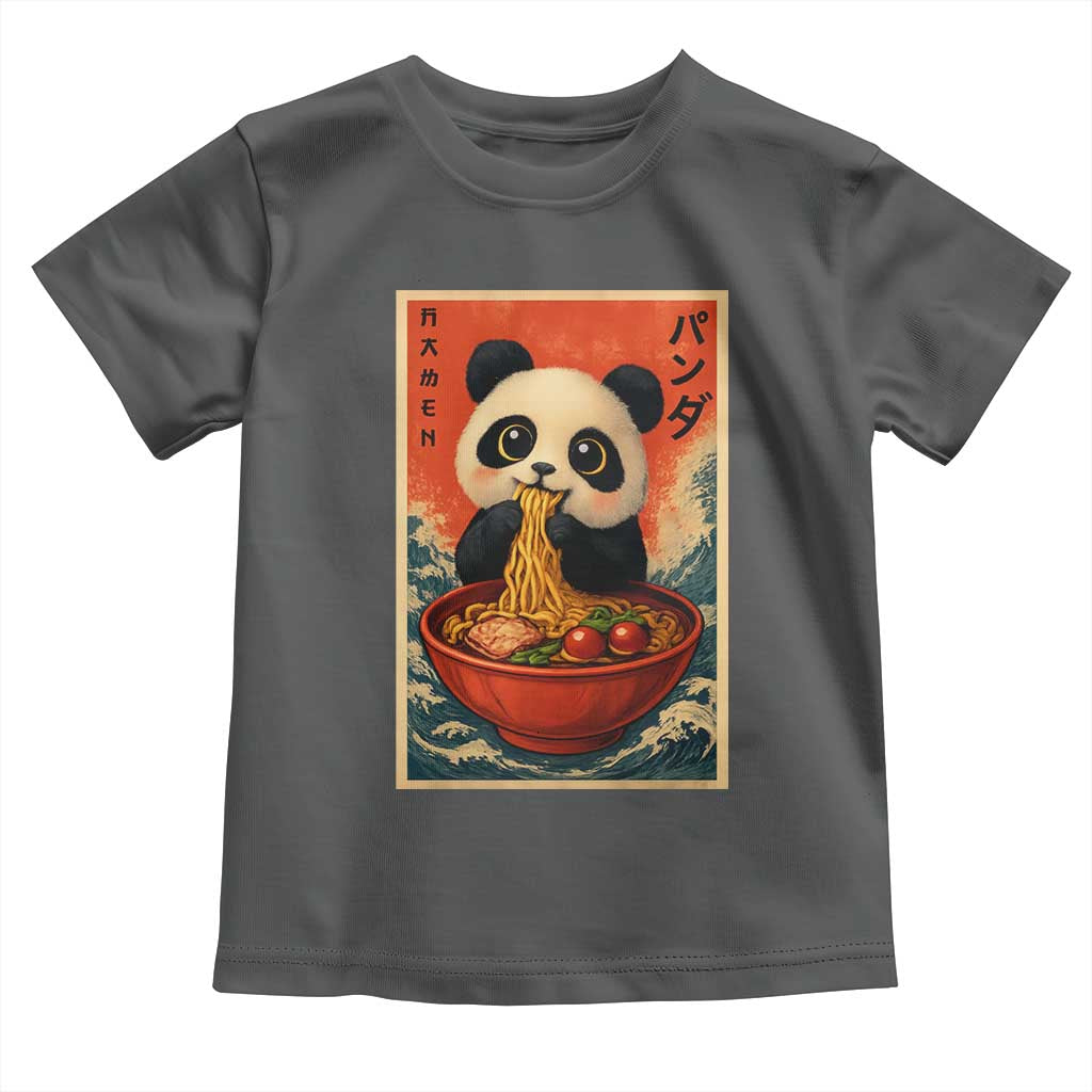 Kawaii Anime Panda Ramen Toddler T Shirt Funny Japanese Noodles Anime Lovers - Wonder Print Shop