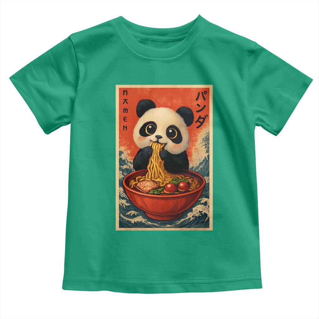 Kawaii Anime Panda Ramen Toddler T Shirt Funny Japanese Noodles Anime Lovers - Wonder Print Shop