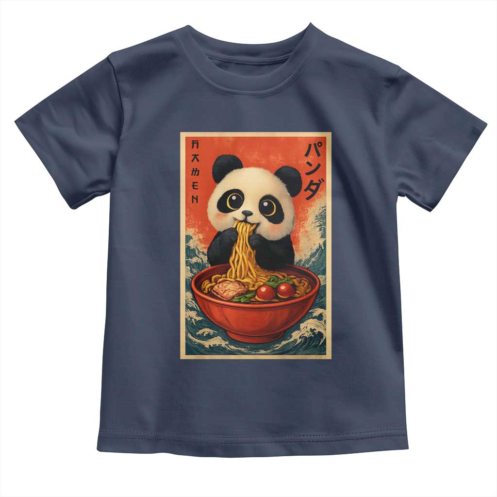 Kawaii Anime Panda Ramen Toddler T Shirt Funny Japanese Noodles Anime Lovers - Wonder Print Shop