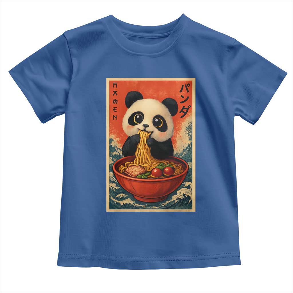 Kawaii Anime Panda Ramen Toddler T Shirt Funny Japanese Noodles Anime Lovers - Wonder Print Shop