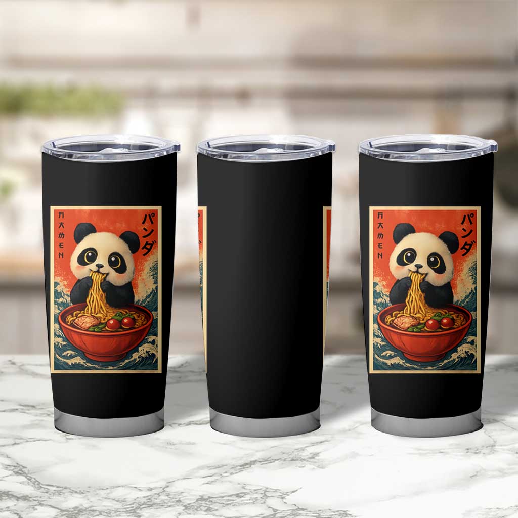 Kawaii Anime Panda Ramen Tumbler Cup Funny Japanese Noodles Anime Lovers - Wonder Print Shop