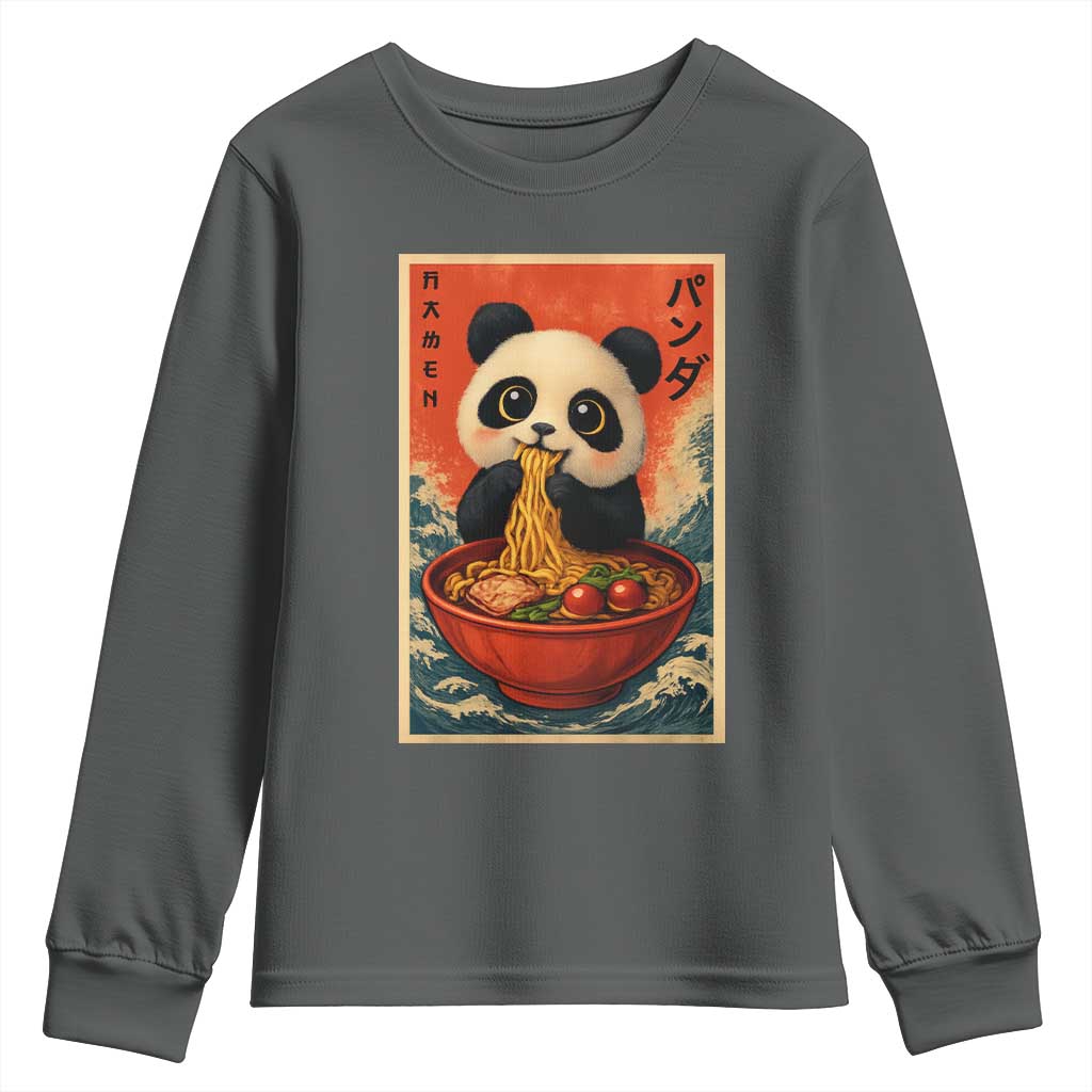 Kawaii Anime Panda Ramen Youth Sweatshirt Funny Japanese Noodles Anime Lovers - Wonder Print Shop