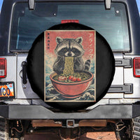 Kawaii Anime Raccoon Ramen Spare Tire Cover Funny Japanese Noodles Anime Lovers - Wonder Print Shop