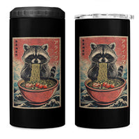 Kawaii Anime Raccoon Ramen 4 in 1 Can Cooler Tumbler Funny Japanese Noodles Anime Lovers - Wonder Print Shop