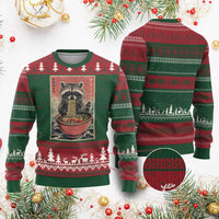 Kawaii Anime Raccoon Ramen Ugly Christmas Sweater Funny Japanese Noodles Anime Lovers - Wonder Print Shop