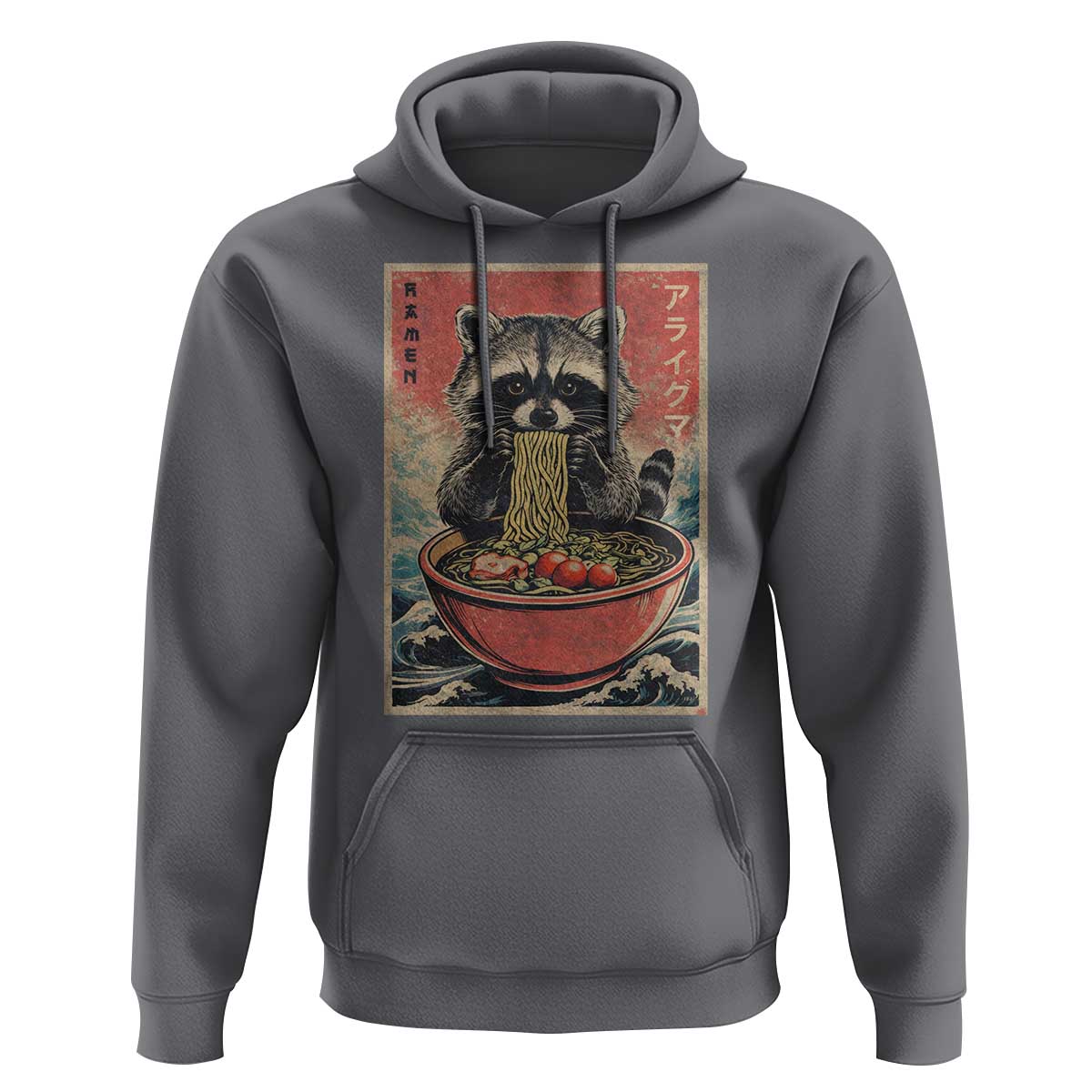 Kawaii Anime Raccoon Ramen Hoodie Funny Japanese Noodles Anime Lovers - Wonder Print Shop