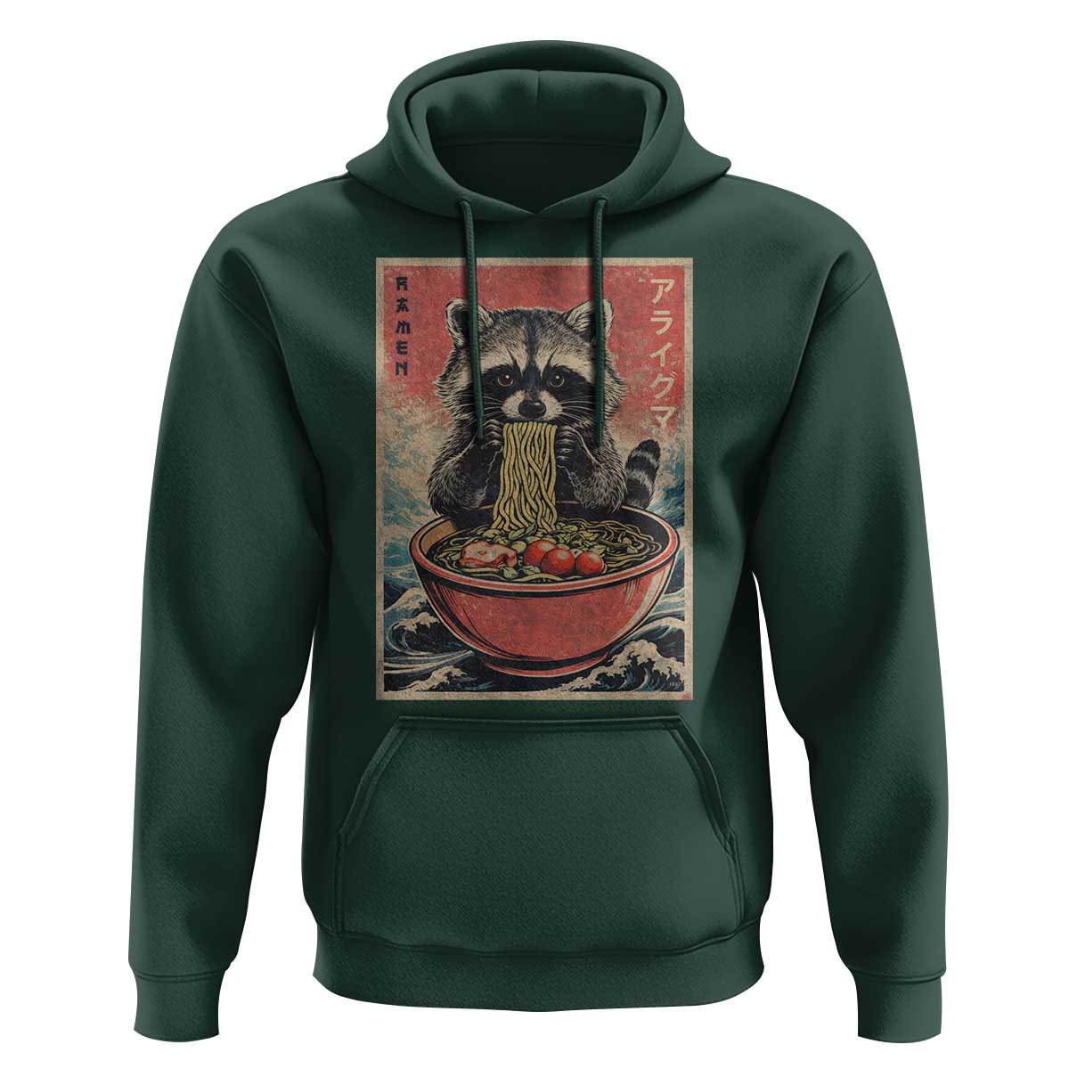 Kawaii Anime Raccoon Ramen Hoodie Funny Japanese Noodles Anime Lovers - Wonder Print Shop