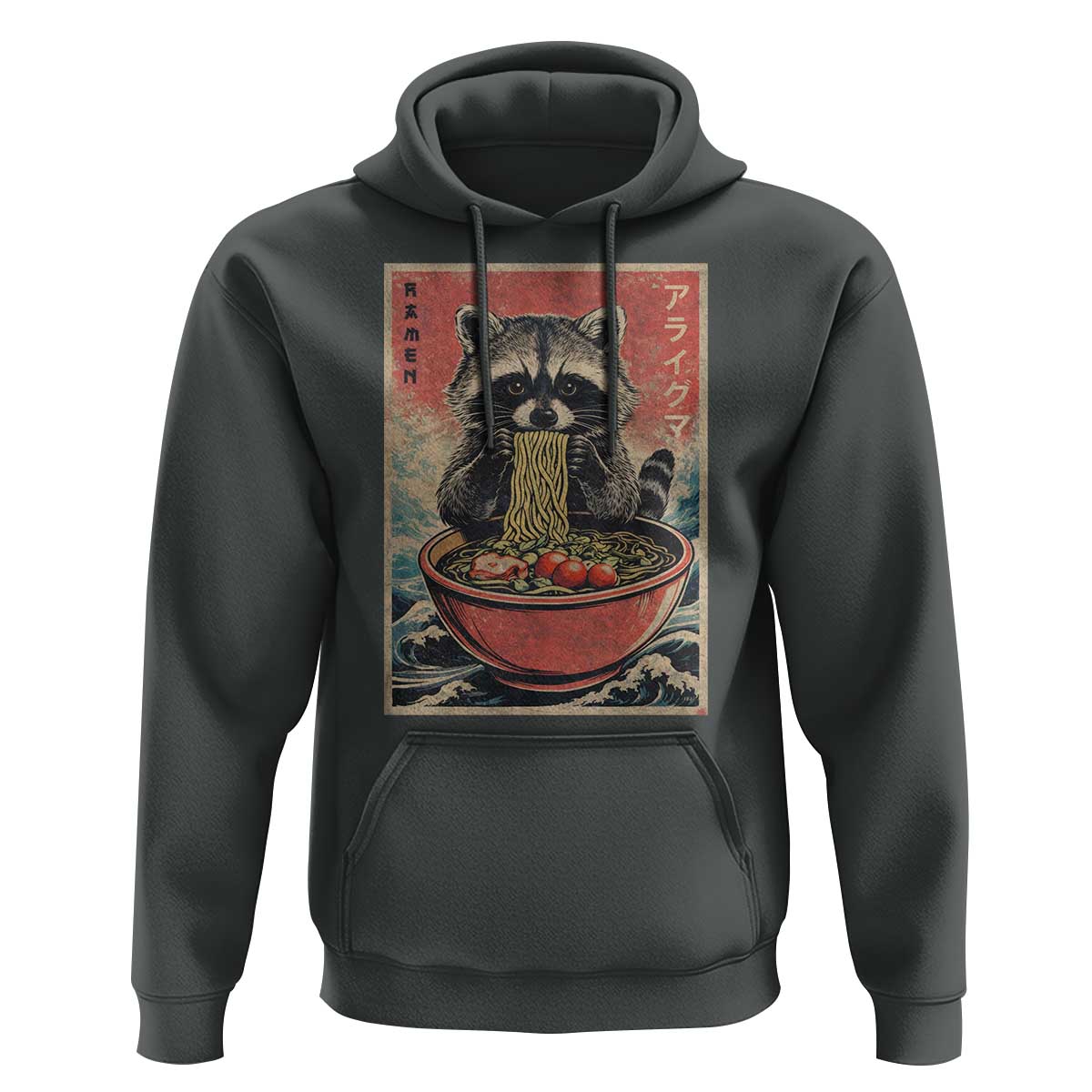Kawaii Anime Raccoon Ramen Hoodie Funny Japanese Noodles Anime Lovers - Wonder Print Shop