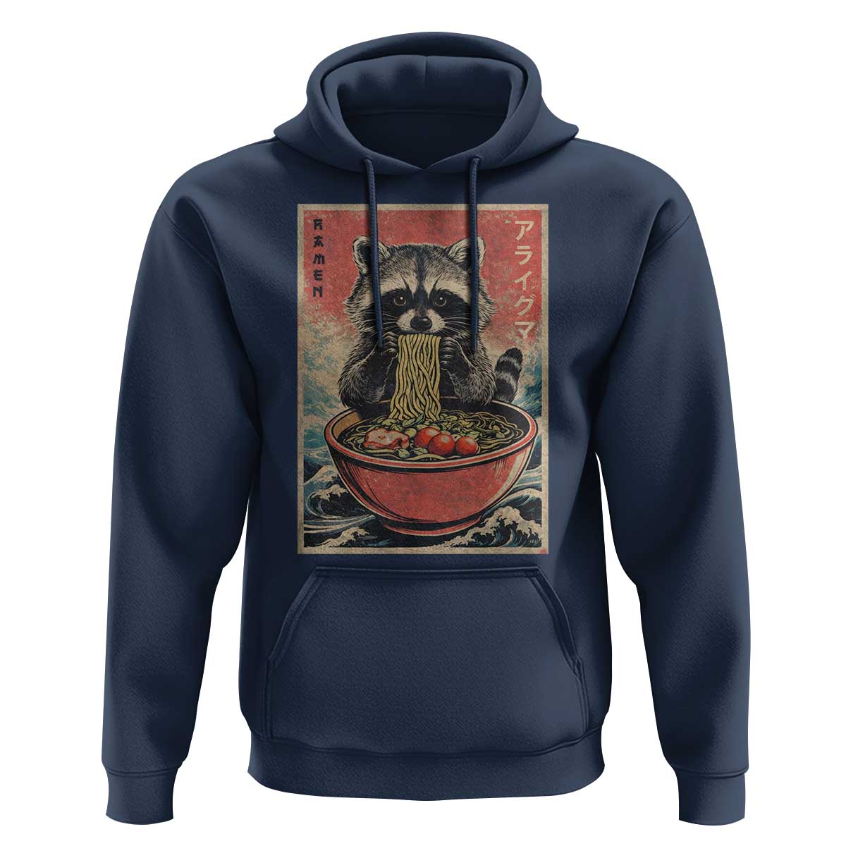 Kawaii Anime Raccoon Ramen Hoodie Funny Japanese Noodles Anime Lovers - Wonder Print Shop