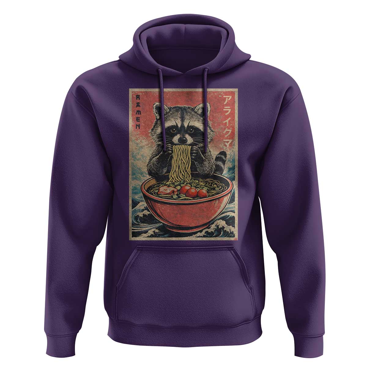 Kawaii Anime Raccoon Ramen Hoodie Funny Japanese Noodles Anime Lovers - Wonder Print Shop