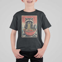 Kawaii Anime Raccoon Ramen T Shirt For Kid Funny Japanese Noodles Anime Lovers - Wonder Print Shop