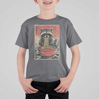 Kawaii Anime Raccoon Ramen T Shirt For Kid Funny Japanese Noodles Anime Lovers - Wonder Print Shop