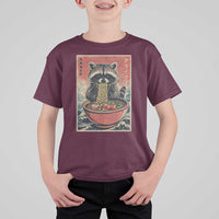 Kawaii Anime Raccoon Ramen T Shirt For Kid Funny Japanese Noodles Anime Lovers - Wonder Print Shop
