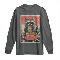 Kawaii Anime Raccoon Ramen Long Sleeve Shirt Funny Japanese Noodles Anime Lovers - Wonder Print Shop