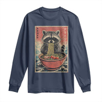 Kawaii Anime Raccoon Ramen Long Sleeve Shirt Funny Japanese Noodles Anime Lovers - Wonder Print Shop
