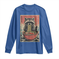 Kawaii Anime Raccoon Ramen Long Sleeve Shirt Funny Japanese Noodles Anime Lovers - Wonder Print Shop