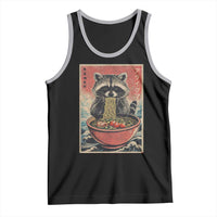 Kawaii Anime Raccoon Ramen Tank Top Funny Japanese Noodles Anime Lovers - Wonder Print Shop