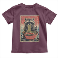 Kawaii Anime Raccoon Ramen Toddler T Shirt Funny Japanese Noodles Anime Lovers - Wonder Print Shop