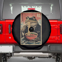 Frog Eat Ramen Spare Tire Cover Funny Japanese Noodles Anime Lovers Kawaii Anime - Wonder Print Shop