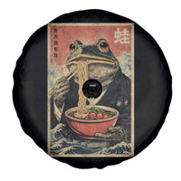 Frog Eat Ramen Spare Tire Cover Funny Japanese Noodles Anime Lovers Kawaii Anime - Wonder Print Shop