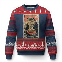 Frog Eat Ramen Ugly Christmas Sweater Funny Japanese Noodles Anime Lovers Kawaii Anime - Wonder Print Shop