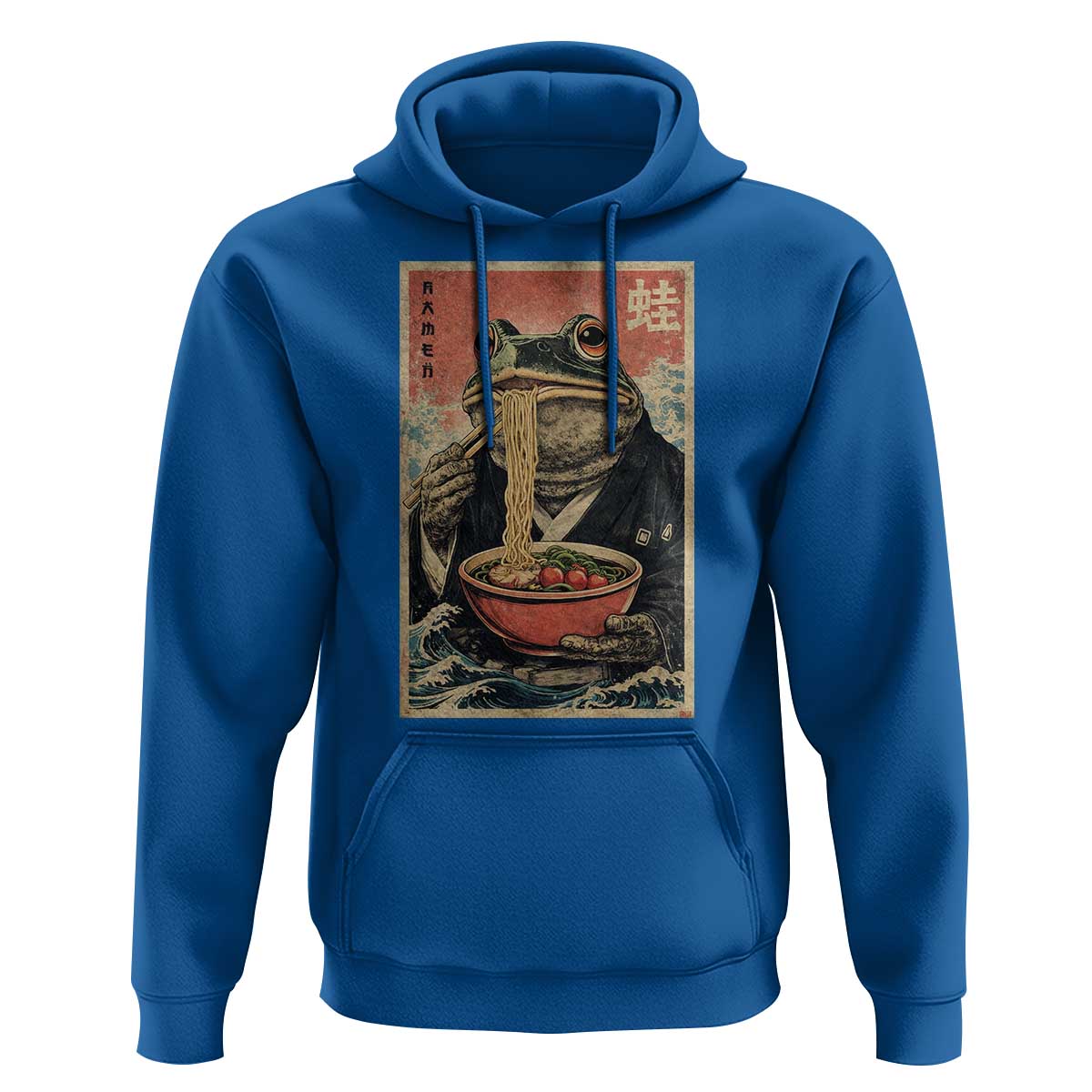 Frog Eat Ramen Hoodie Funny Japanese Noodles Anime Lovers Kawaii Anime - Wonder Print Shop