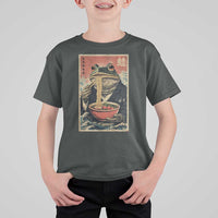 Frog Eat Ramen T Shirt For Kid Funny Japanese Noodles Anime Lovers Kawaii Anime - Wonder Print Shop
