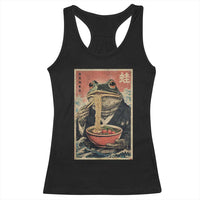 Frog Eat Ramen Racerback Tank Top Funny Japanese Noodles Anime Lovers Kawaii Anime - Wonder Print Shop
