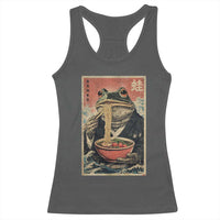 Frog Eat Ramen Racerback Tank Top Funny Japanese Noodles Anime Lovers Kawaii Anime - Wonder Print Shop