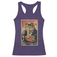 Frog Eat Ramen Racerback Tank Top Funny Japanese Noodles Anime Lovers Kawaii Anime - Wonder Print Shop