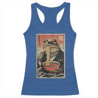 Frog Eat Ramen Racerback Tank Top Funny Japanese Noodles Anime Lovers Kawaii Anime - Wonder Print Shop