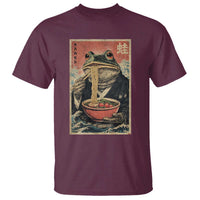 Frog Eat Ramen T Shirt Funny Japanese Noodles Anime Lovers Kawaii Anime - Wonder Print Shop