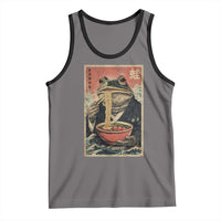 Frog Eat Ramen Tank Top Funny Japanese Noodles Anime Lovers Kawaii Anime - Wonder Print Shop