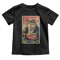 Frog Eat Ramen Toddler T Shirt Funny Japanese Noodles Anime Lovers Kawaii Anime - Wonder Print Shop