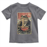 Frog Eat Ramen Toddler T Shirt Funny Japanese Noodles Anime Lovers Kawaii Anime - Wonder Print Shop