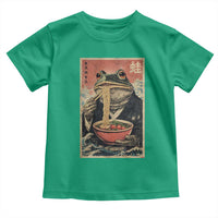 Frog Eat Ramen Toddler T Shirt Funny Japanese Noodles Anime Lovers Kawaii Anime - Wonder Print Shop