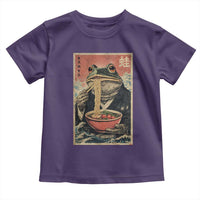 Frog Eat Ramen Toddler T Shirt Funny Japanese Noodles Anime Lovers Kawaii Anime - Wonder Print Shop
