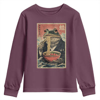 Frog Eat Ramen Youth Sweatshirt Funny Japanese Noodles Anime Lovers Kawaii Anime - Wonder Print Shop