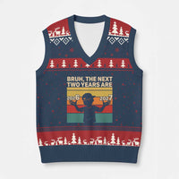 Bruh 67 New Years Eve Party V-Neck Knit Sweater Vest Six Seven Boys 67 Meme 6 7 Numbers - Wonder Print Shop