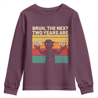 Bruh 67 New Years Eve Party Youth Sweatshirt Six Seven Boys 67 Meme 6 7 Numbers - Wonder Print Shop