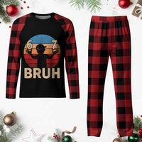 Bruh 67 Meme Plaid Pajama Set Funny Six Seven Meme 6 7 Numbers Kid Gen Alpha - Wonder Print Shop