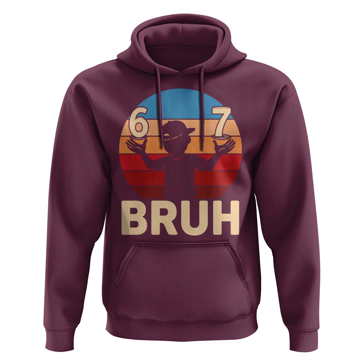 Bruh 67 Meme Hoodie Funny Six Seven Meme 6 7 Numbers Kid Gen Alpha - Wonder Print Shop